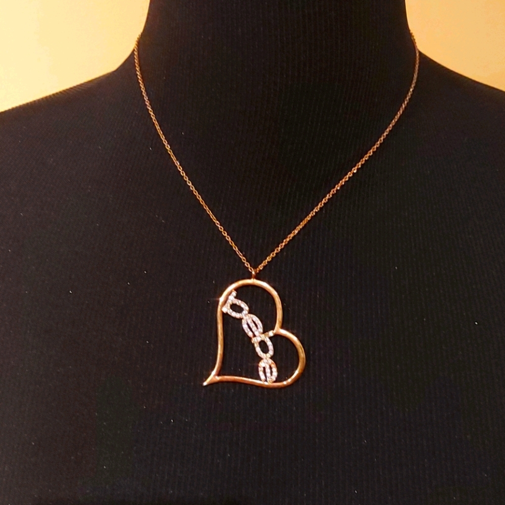 Bebe Gold and Bling Necklace